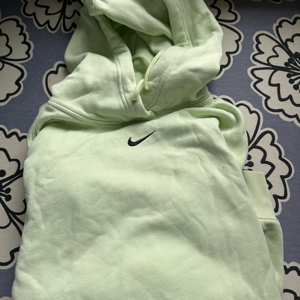 Mint Green Nike Center Swoosh Hoodie